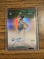 2022 Topps Stadium Club Chrome MATT BRASH Green Refractor Auto RC Rookie /99