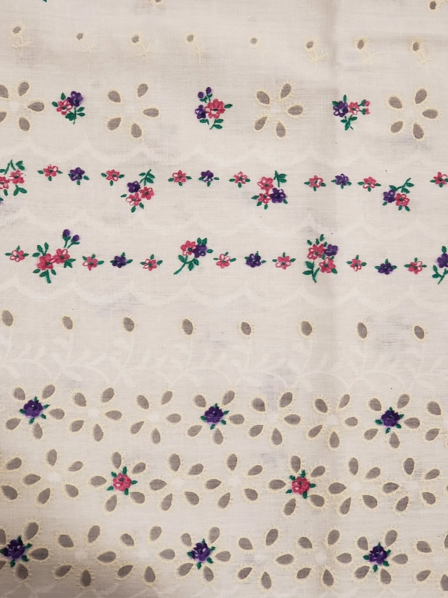 Eyelet on sale border fabric