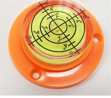 ROUND BULLSEYE SURFACE SPIRIT LEVEL 50mm - Caravan cake camper shelves