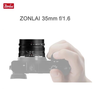 ZONLAI 35mm f1.6 フジXマウント Zonlai 35mm F1.6 Manual Fixed Lens for Sony E-Mount Cameras