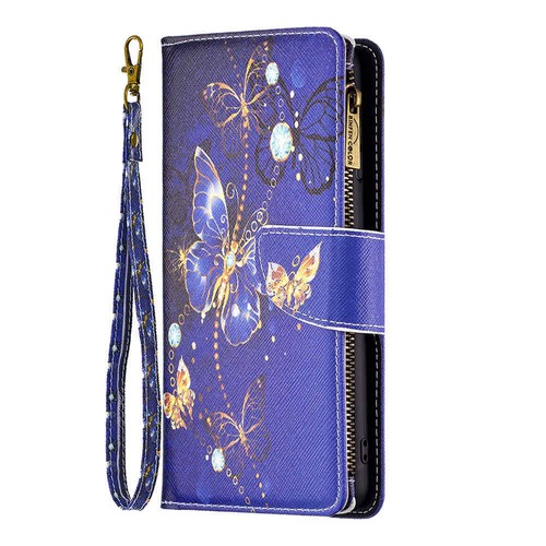For Samsung S24 Ultra S23 S22 S21 S20 S10 Zipper Wallet Stand Leather Case Cover - Picture 48 of 56