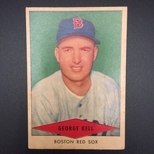1954 Red Heart Baseball George Kell Boston Red Sox EX Centered *MELS*