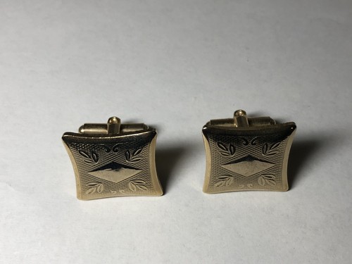 Vintage Stetson 5th Ave. cufflinks Gold Color - Picture 4 of 4