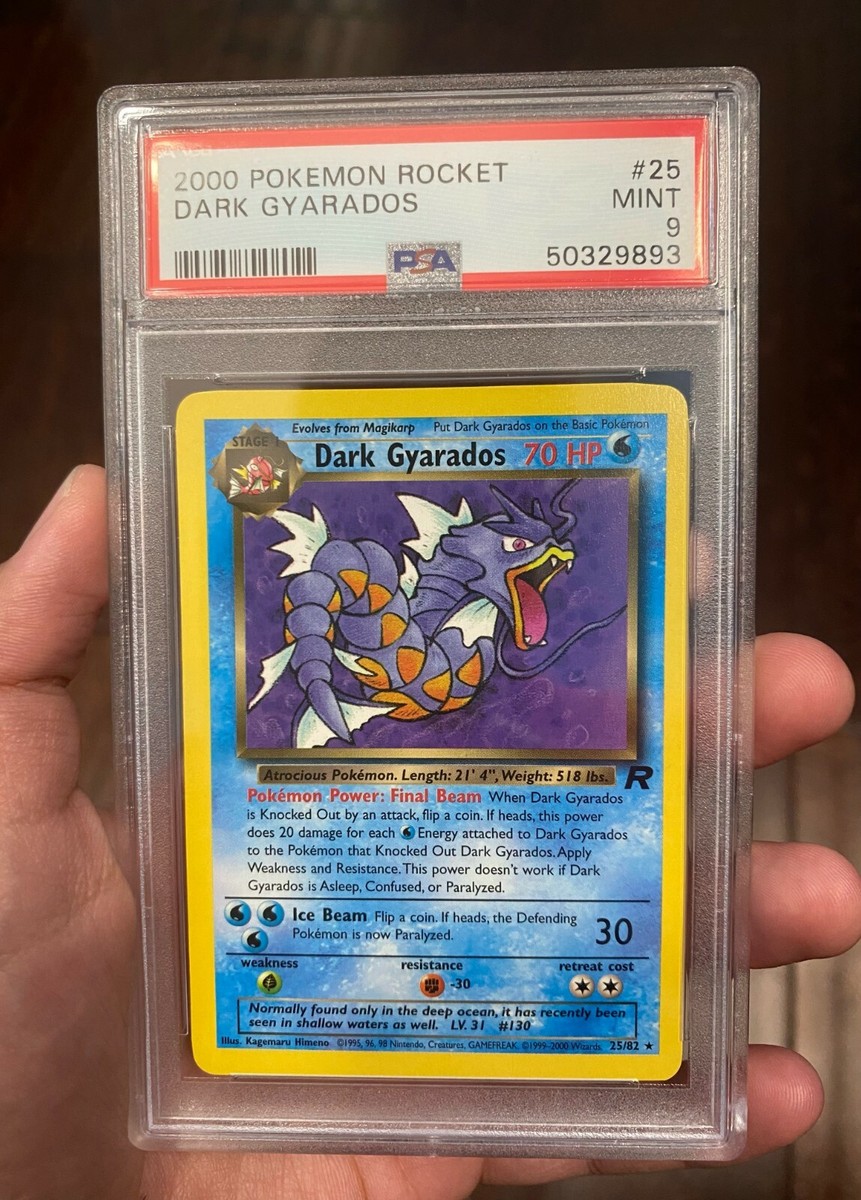 PSA8 スロットゲーム 旧裏 R 金、銀、新世界へ 2000 PSA 9 GEM MINT 2000 Pokemon Dark Gyarados 25/82 Fresh Grade