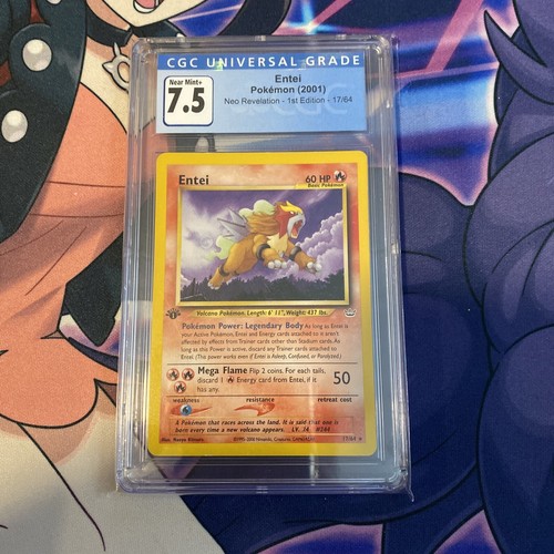 Entei (1st Edition) graded CGC 7.5 for sale on eBay