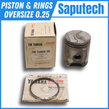 OEM Yamaha L2S YB100 YL2 L2 L2C Piston & Rings Oversize 0.25 Nos 5E2-11635-00