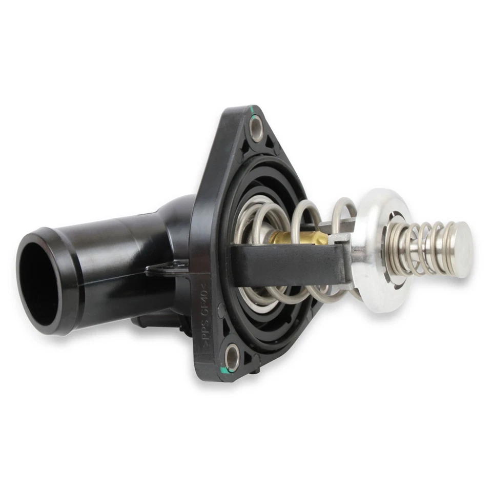 Holley Replacement Thermostat & Housing, Straight, 35.4 mm / 1.4" Inlet, 1.5" OD - Image 4 of 4