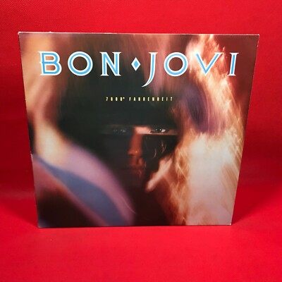 BON JOVI 7800° Fahrenheit 1985 UK vinyl LP + INNER Only Lonely original record