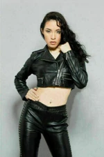 Black Genuine Lambskin Real Leather Jacket Slim Fit Crop NEW Stylish Coat Women