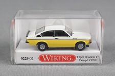 WIKING 022902/0229 02 H0,1:87 Opel Kadett C Coupé GT/E - weiß/gelb - NEUAUFLAGE!