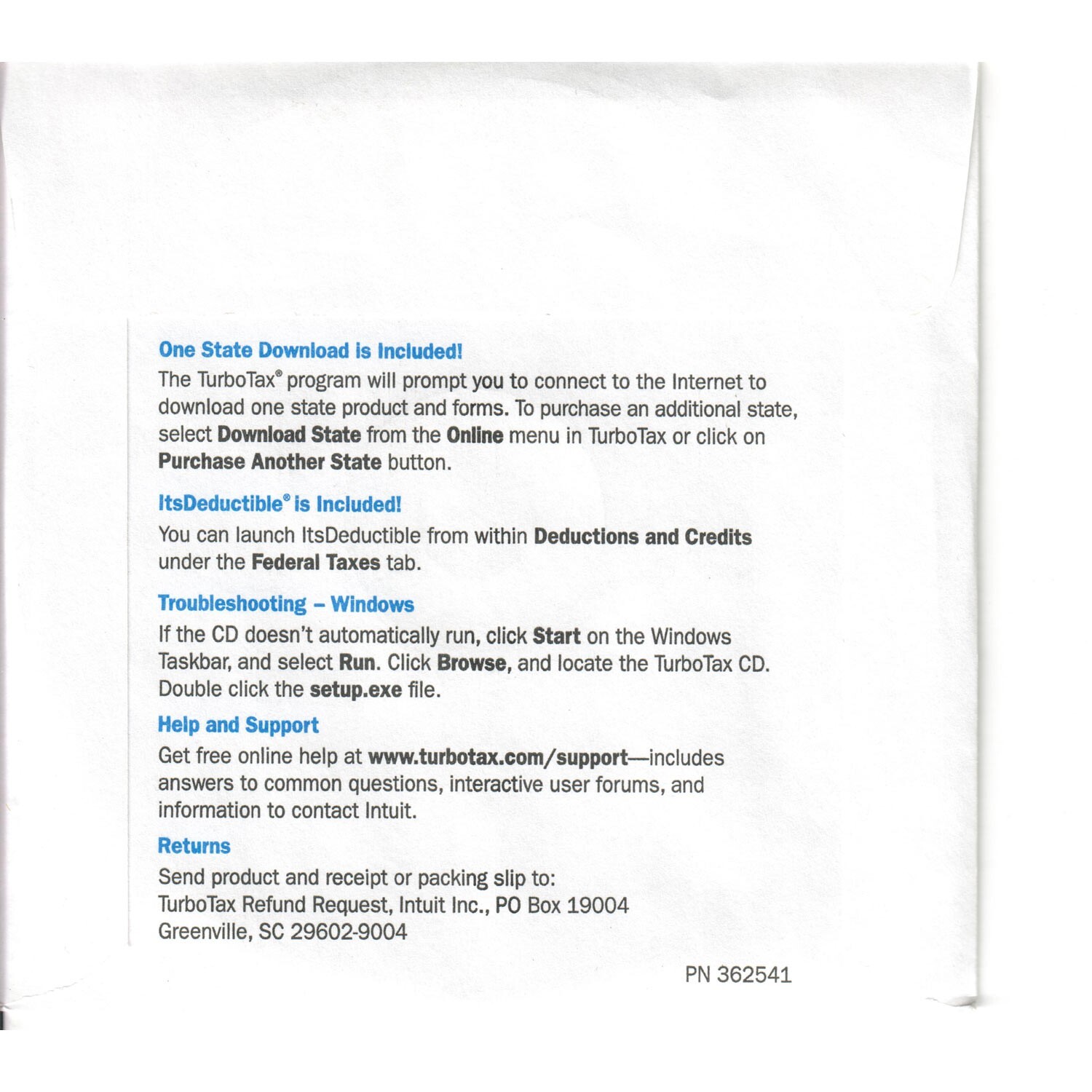 2006 Turbotax Home & Business Schedule C Federal + State for Windows & Mac