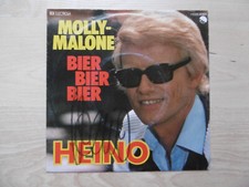Heino autograph signed 18x18 cm 7" single "Molly-Malone"