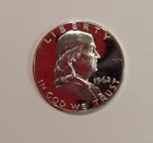 1962 Franklin Half Dollar PROOF CAMEO -  C9075A