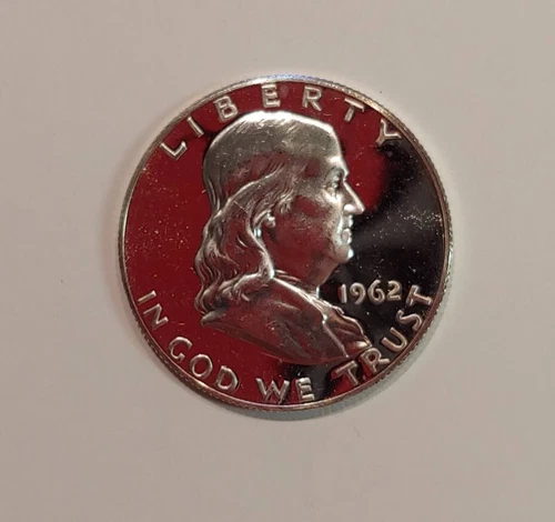 1962 Franklin Half Dollar PROOF CAMEO -  C9075A