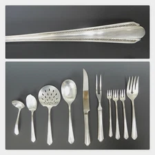10 Piece Oneida Ltd Wm A Rogers A1 Plus Croydon Mary Lee Silverplate Serving Set