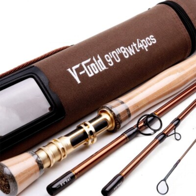 Fly Fishing Toray Graphite Blanks V-Gold Fly Fishing Rod 4/5/6/8WT