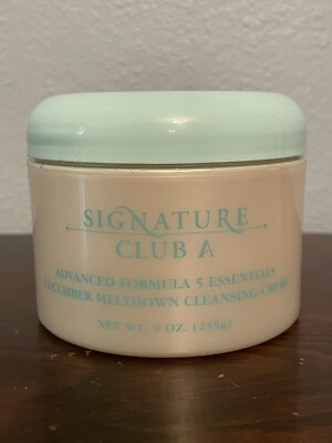 Signature Club A 5 Essentials Cucumber meltdown cleansing Creme NET WT. 9 OZ NEW
