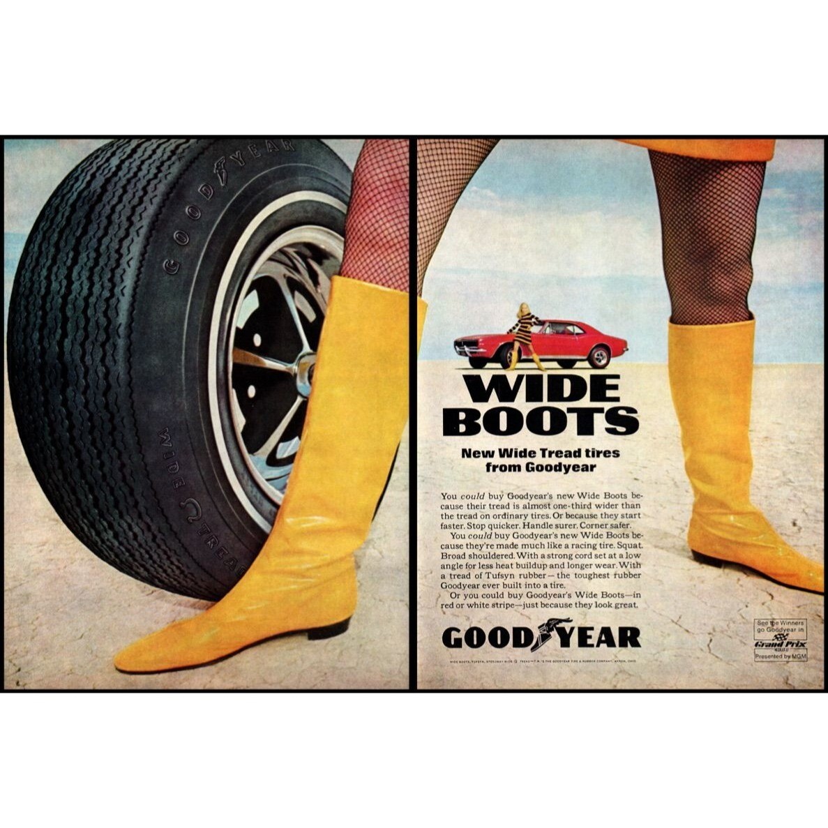 kaodaly Goodyear ヴィンテージ広告 ペーパー 1960s Vintage Ad