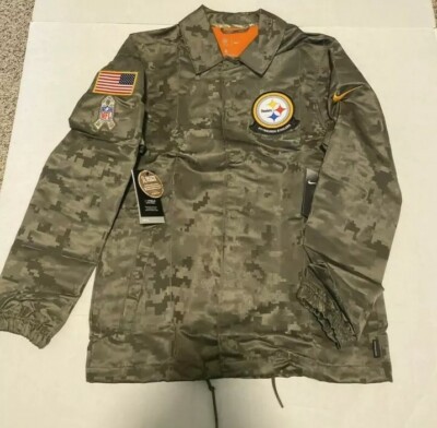 Nike Mens NFL Pittsburgh Steelers Salute Service Lightweight Jacket Men's  Sz: M