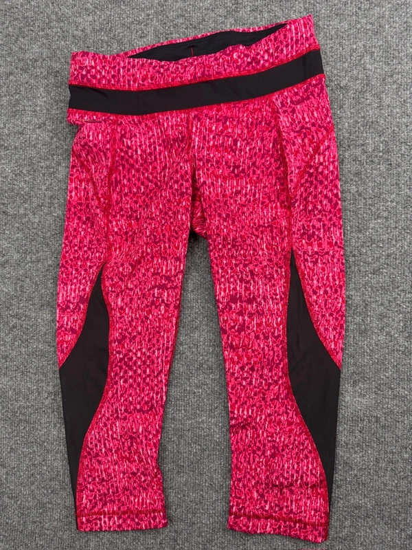 lole run capri cropped pull on skinny active leggings