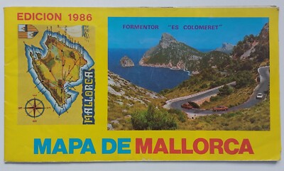 MALLORCA 1986 - MAPA DE MALLORCA / RAR