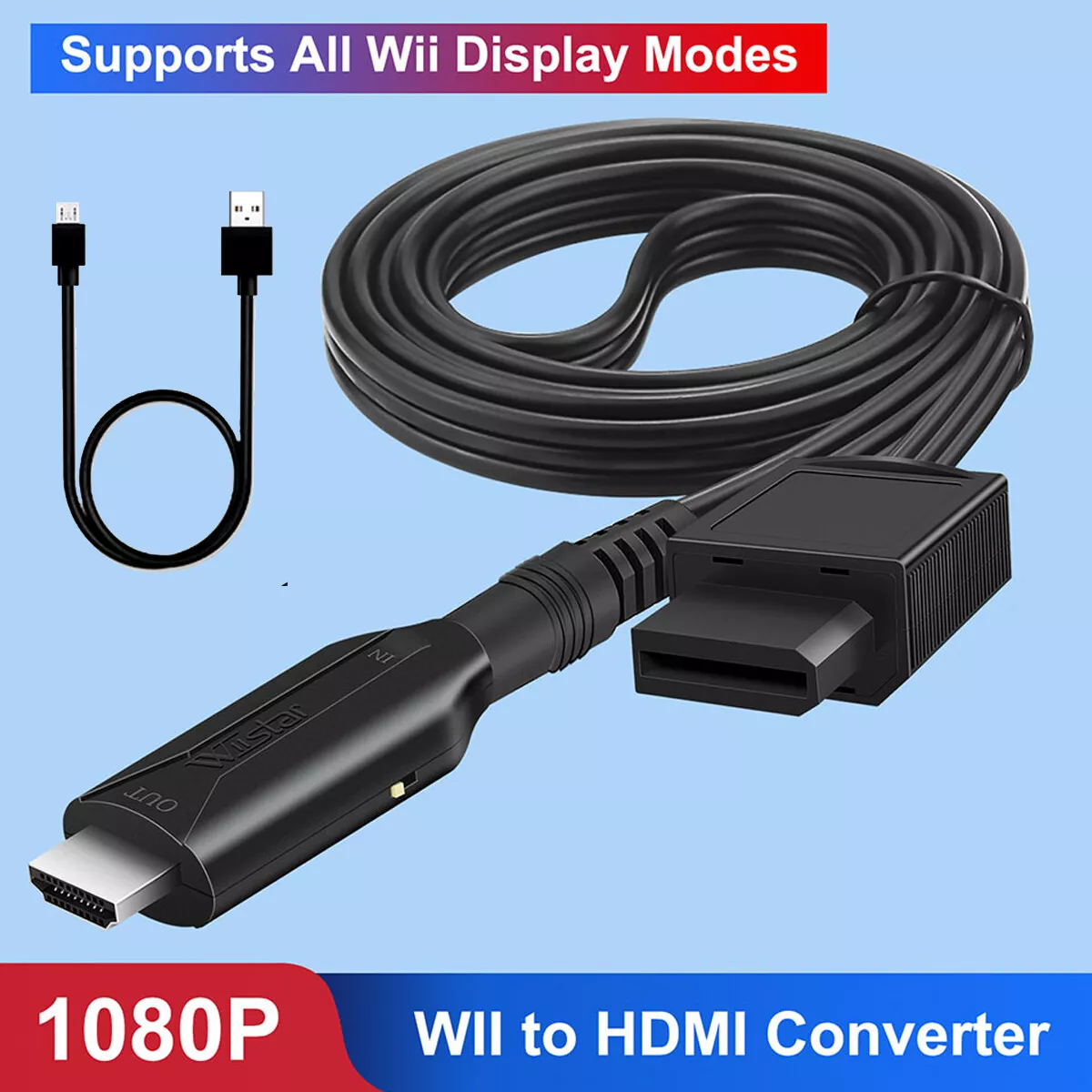 FULL HD 1080P Wii HDMI Cable Converter Adapter to HDTV