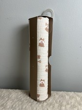 Chickpea Teddy Bear Baby Swaddle Blanket Muslin Cotton Red Star Car Tan Brown