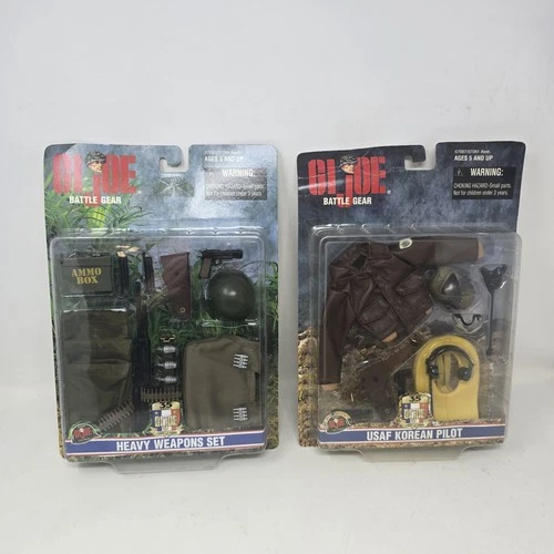 G.I. Joe Heavy Weapons Set USAF Korean Pilot Battle Gear Sets 35th Anniversary