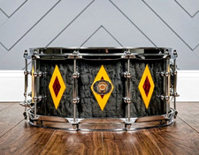 Ludwig 110th Anniversary Legacy Mahogany Snare Drum with Diamond Inlay Design