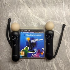 coppia ps3 ps4 playstation move con laccetti originali sony funzionanti + demo  