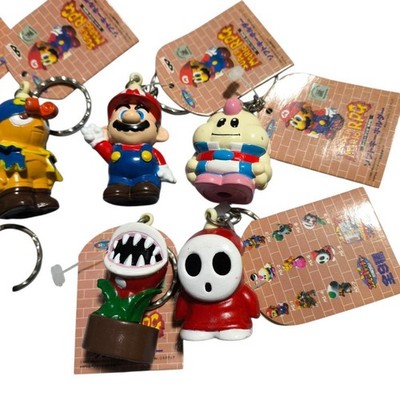 Super Mario RPG Keychain Figure Set 7pcs Banpresto 1995 Vintage