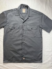Dickies short-sleeve work shirt Charcoal Gray Men Size S