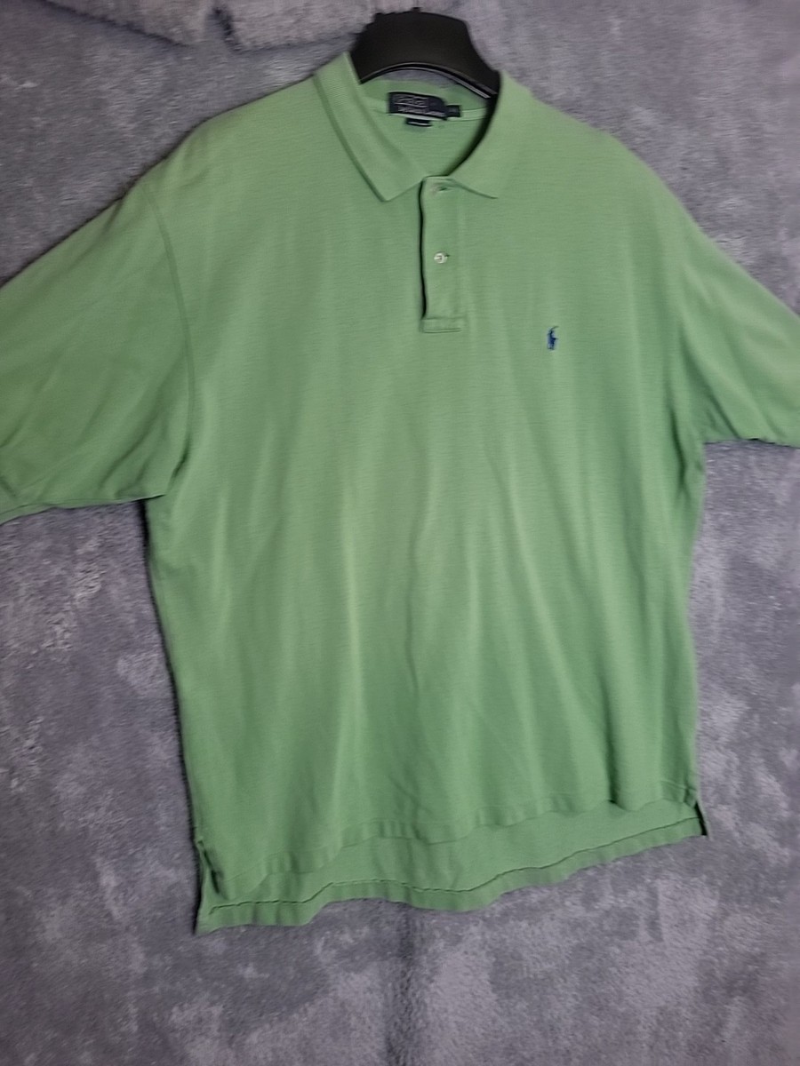 Polo Ralph Lauren Polo Shirt XX Large Sold Green Short Sleeves