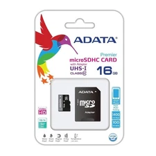 Original ADATA Micro SDHC CARD 16 GB Premier with Adapter UHS-I Class 10. NEW!!