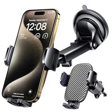  Car Phone Holder Mount Phone Mount for Car Windshield Dashboard Carbon fiber
