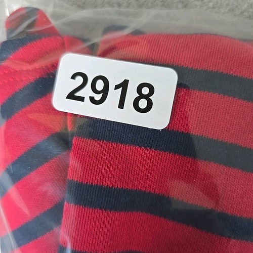 Tommy Hilfiger Girls Dress XL 16 Blue/Red Stripe Flutter Shoulder Preppy Classic - Picture 10 of 10