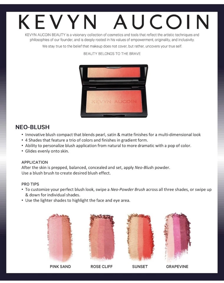 The Neo-Blush - Gradient Trio Richly-Pigmented, Lightweight Powder Cheek Blush - Image 2 of 2