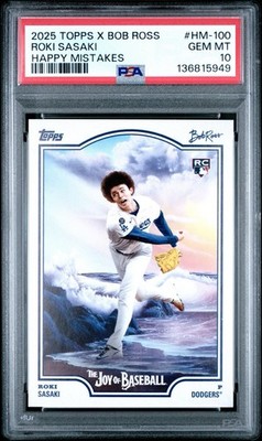 2025 TOPPS X BOB ROSS THE JOY OF BB HAPPY MISTAKES #HM-100 ROKI 