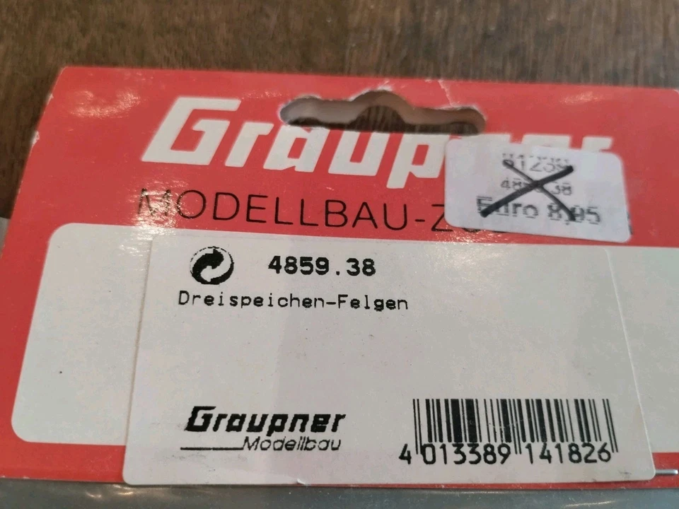 Graupner No 4859.38 RC Speichen Felgen Robbe Death Adder Buggy 1:8 Vintage NOS - Bild 3 von 3