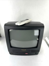 Panasonic PV-M1369 13-inch CRT TV VCR VHS Combo FM Radio w/OEM Remote Tested