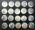 1967 Roll of 20 Silver Kennedy Half Dollars 40% Silver Halves NICE!