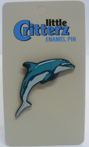 Little Critterz Realistic Enamel Pin Badge Dolphin LCBP0046 - Picture 2 of 3