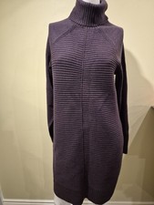 Reitmans Purple Sweater Dress Turtleneck Size S NWT