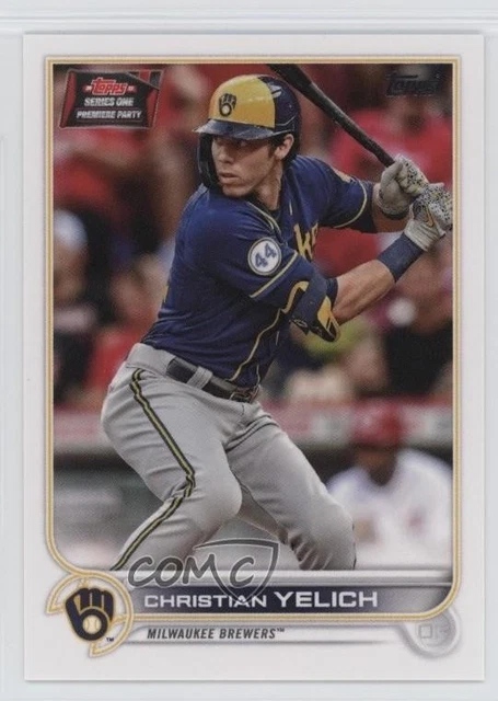 2022 Topps Series 1 2022 Topps Premiere Party Christian Yelich #288 b6y