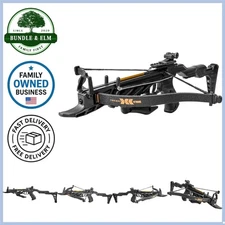 Self-Cocking Pistol Crossbow Metal Plastic 60Lb 175FPS with 3 Bolts