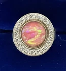 Vintage Sterling Silver KAMELEON Jewel Pop Ring Size 8.5