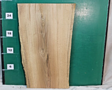 Rustic Red Oak Live Edge Slab 29.25"L x 18 to 15" W x 1.75" T 3232