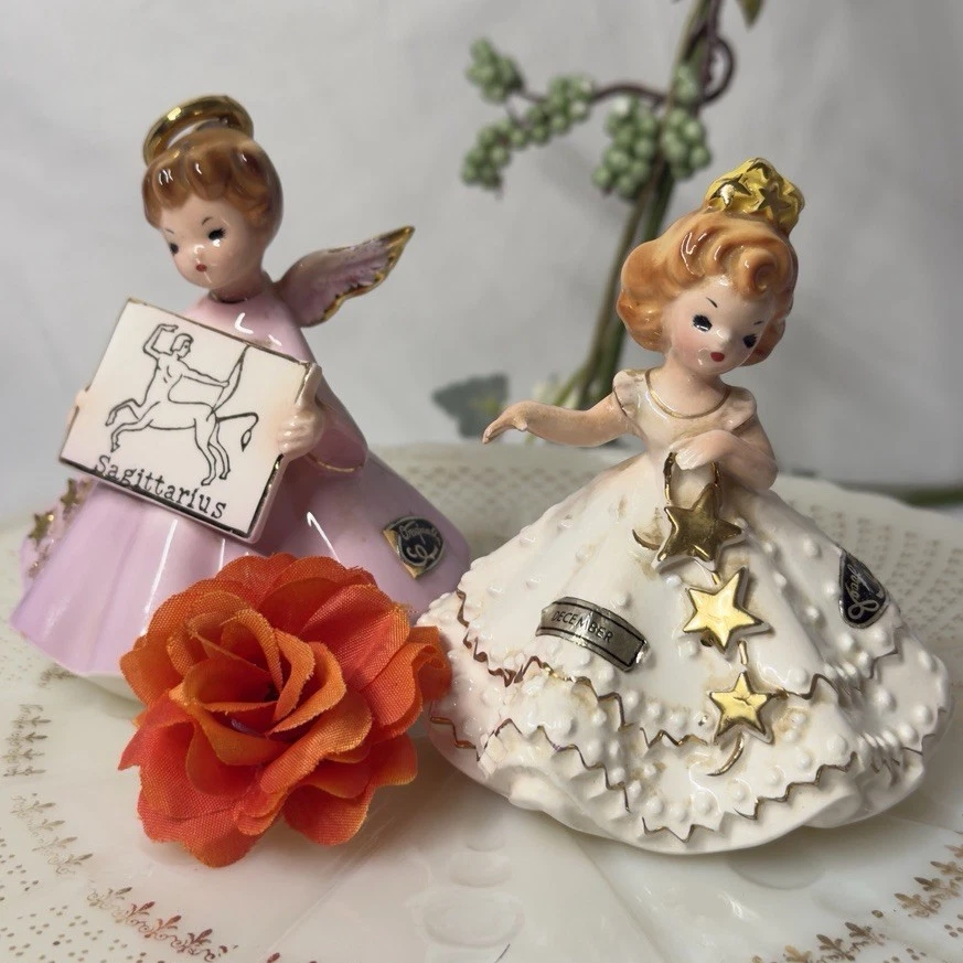 ピンク系陶器製少女像 Pink Ceramic Collectible Sculptures & Figurines 1950-1959 Time