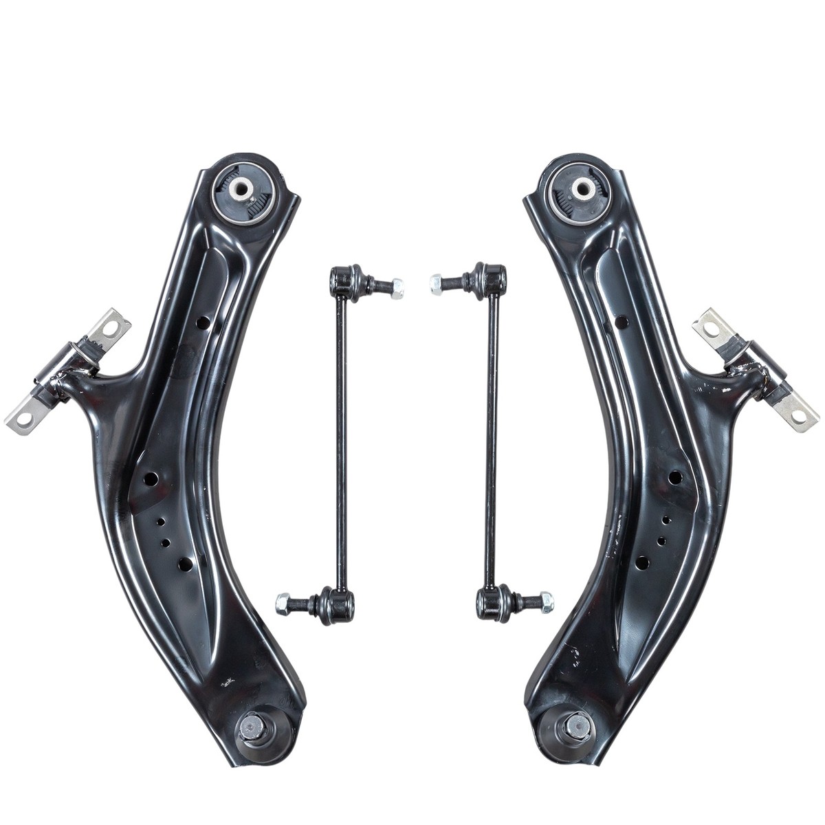 4x Front Lower Control Arm w/ Ball Joints Sway Bar For Nissan