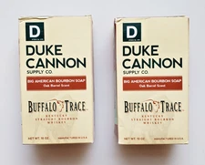 Duke Cannon Big American Bourbon Soap Oak Barrel Scent (Lot of 2)